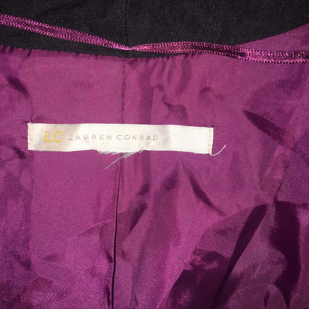 Lc Lauren Conrad Solid Plum Jacket - image 3